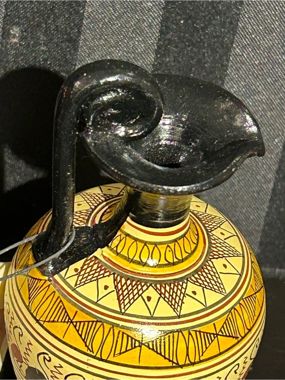 Greek Handmade Museum Inspired Handled Urn By Patsas Ceramics Geometric Design